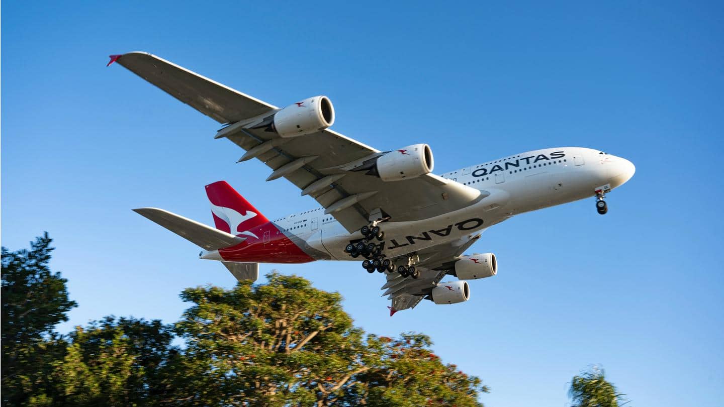 ऑस्ट्रेलिया: इंजन में खराबी के बाद क्वांटस एयरलाइन के विमान की सिडनी में इमरजेंसी लैंडिंग