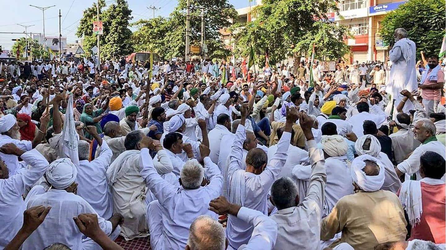 हरियाणा में लगातार हो रही है पुलिस और किसानों की झड़प हरियाणा में लगातार हो रही है पुलिस और किसानों की झड़प