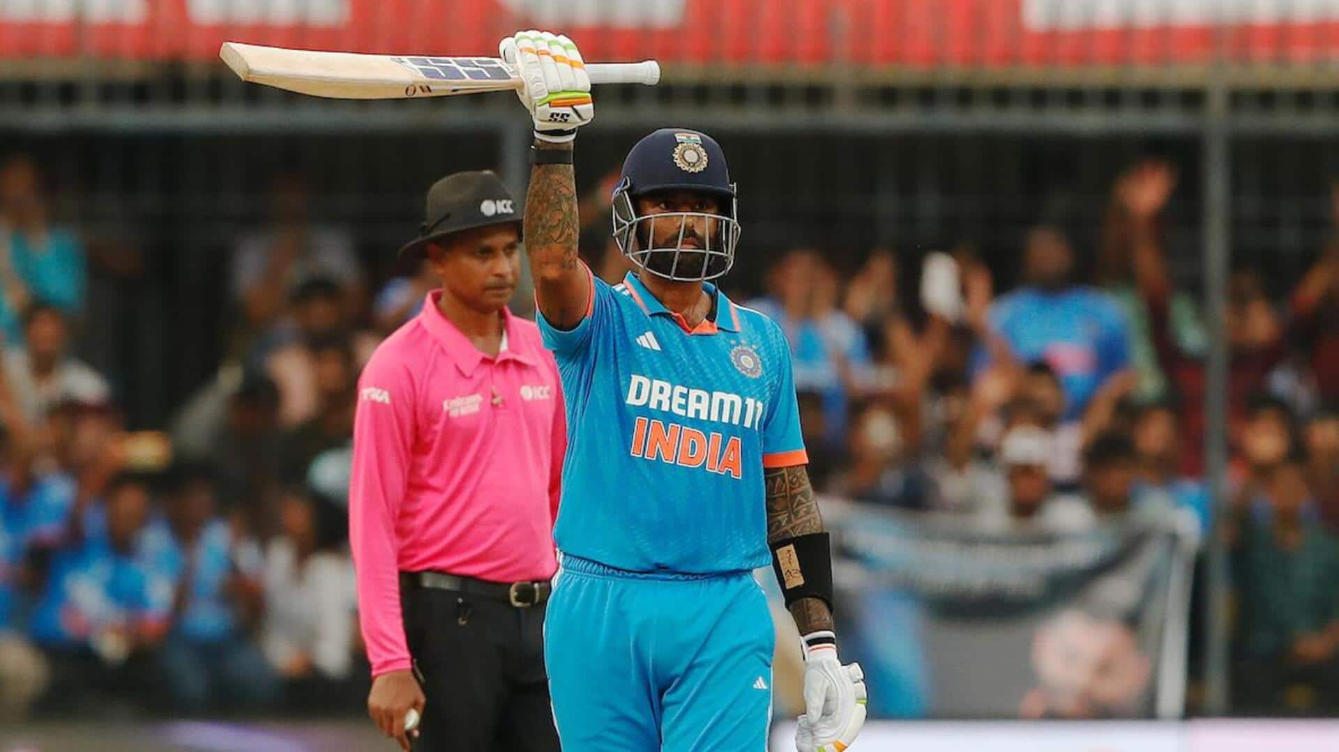 भारत बनाम ऑस्ट्रेलिया: सूर्यकुमार यादव ने खेली वनडे करियर की सर्वश्रेष्ठ पारी, जानिए उनके आंकड़े 