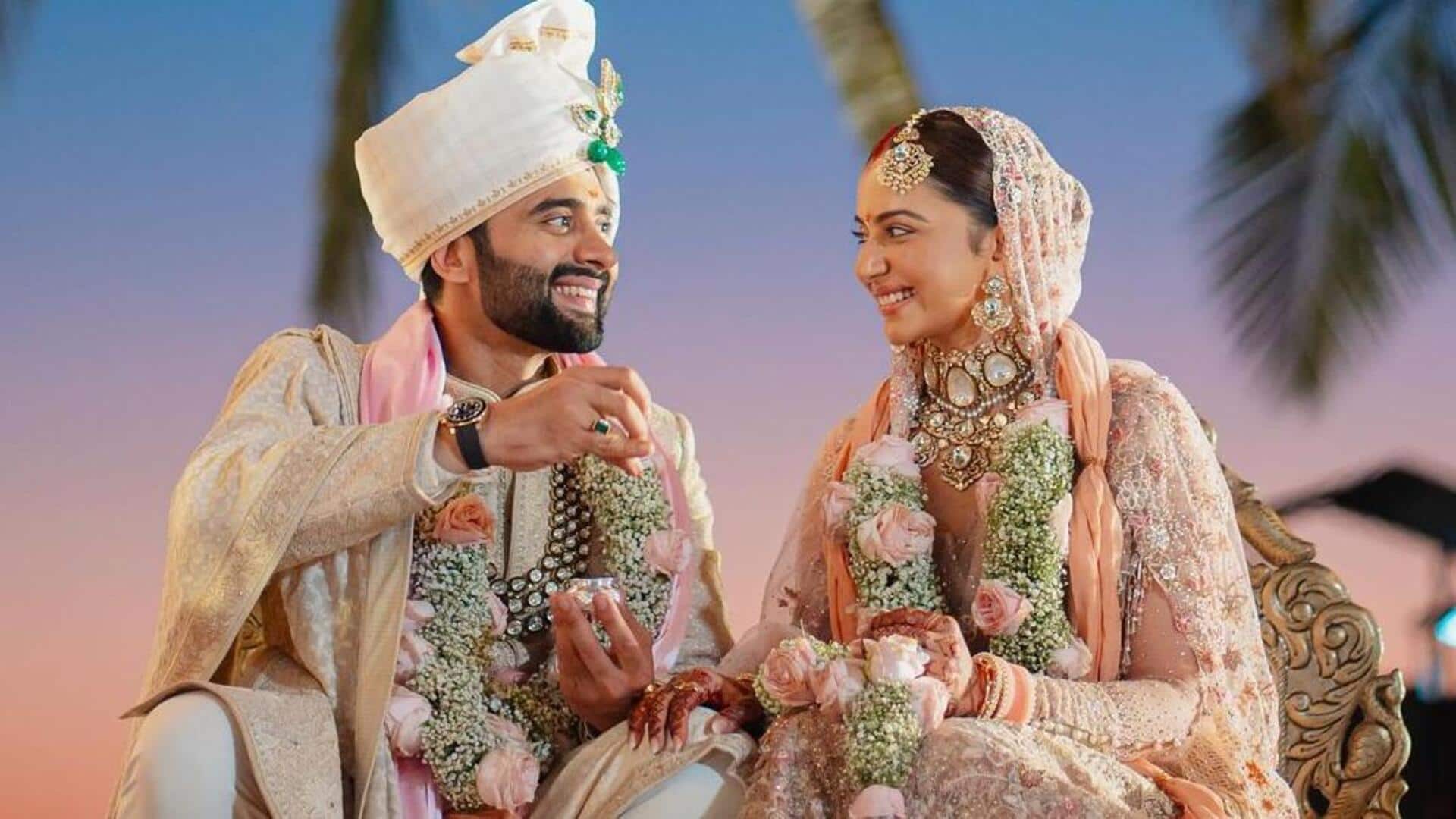 रकुल प्रीत सिंह और जैकी भगनानी की शादी की तस्वीरें आईं सामने, यहां देखें 