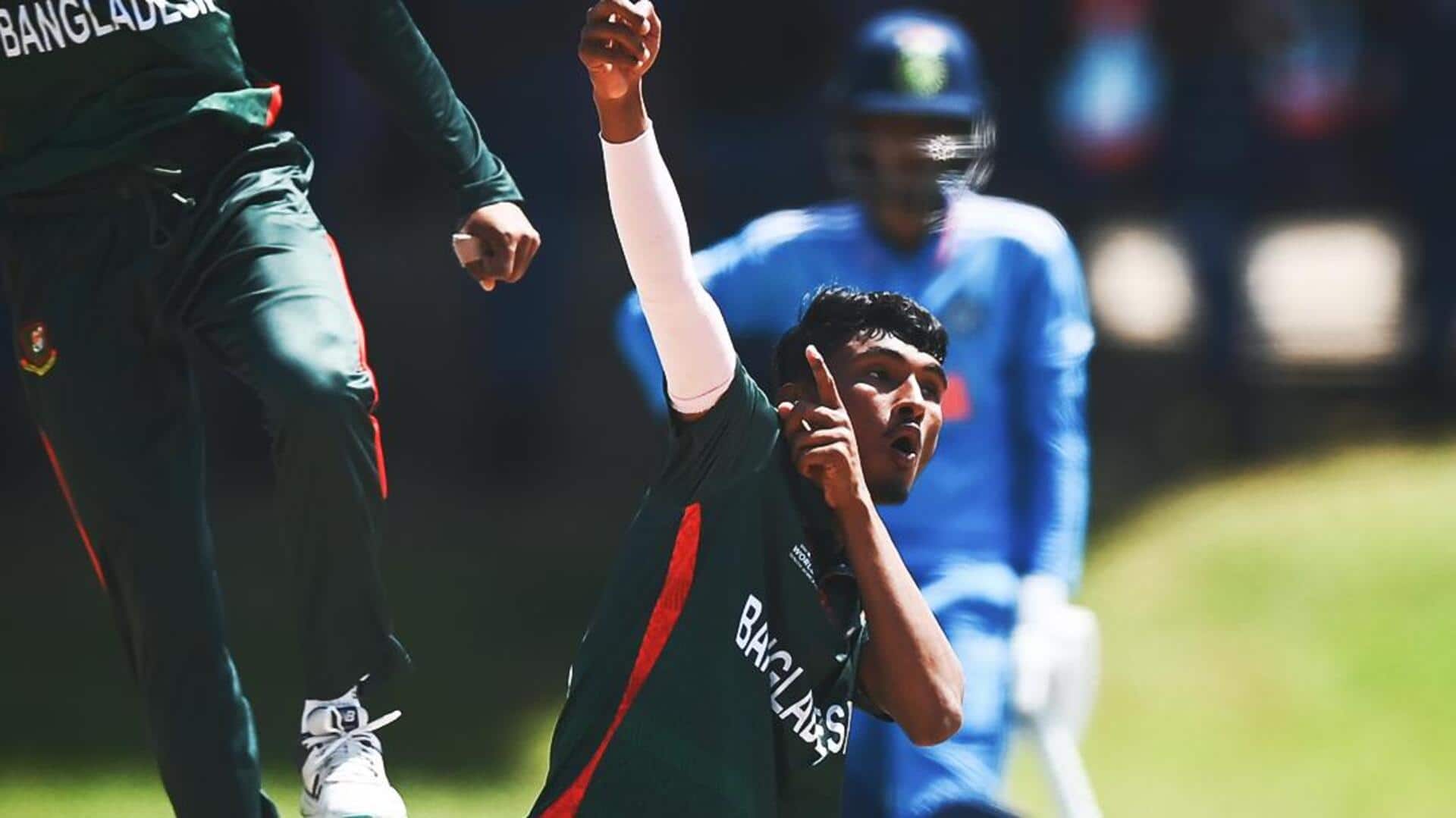 अडंर-19 विश्व कप, बांग्लादेश बनाम भारत: मारुफ मृधा ने पहली बार झटके 5 विकेट, जानिए आंकड़े