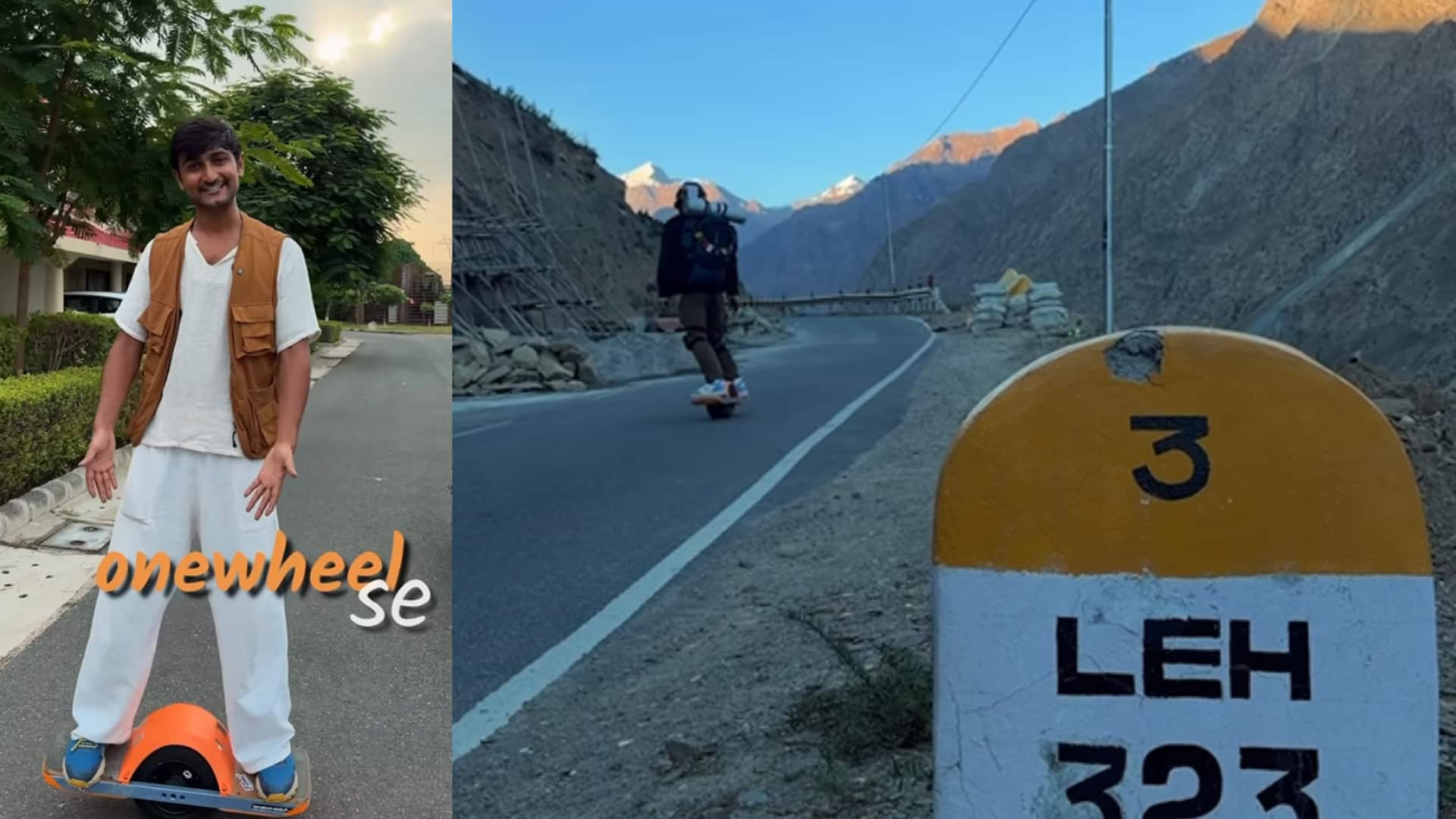 एक पहिया वाहन पर मनाली से लद्दाख की यात्रा करेगा यह व्यक्ति, क्या पूरी होगी चुनौती? 