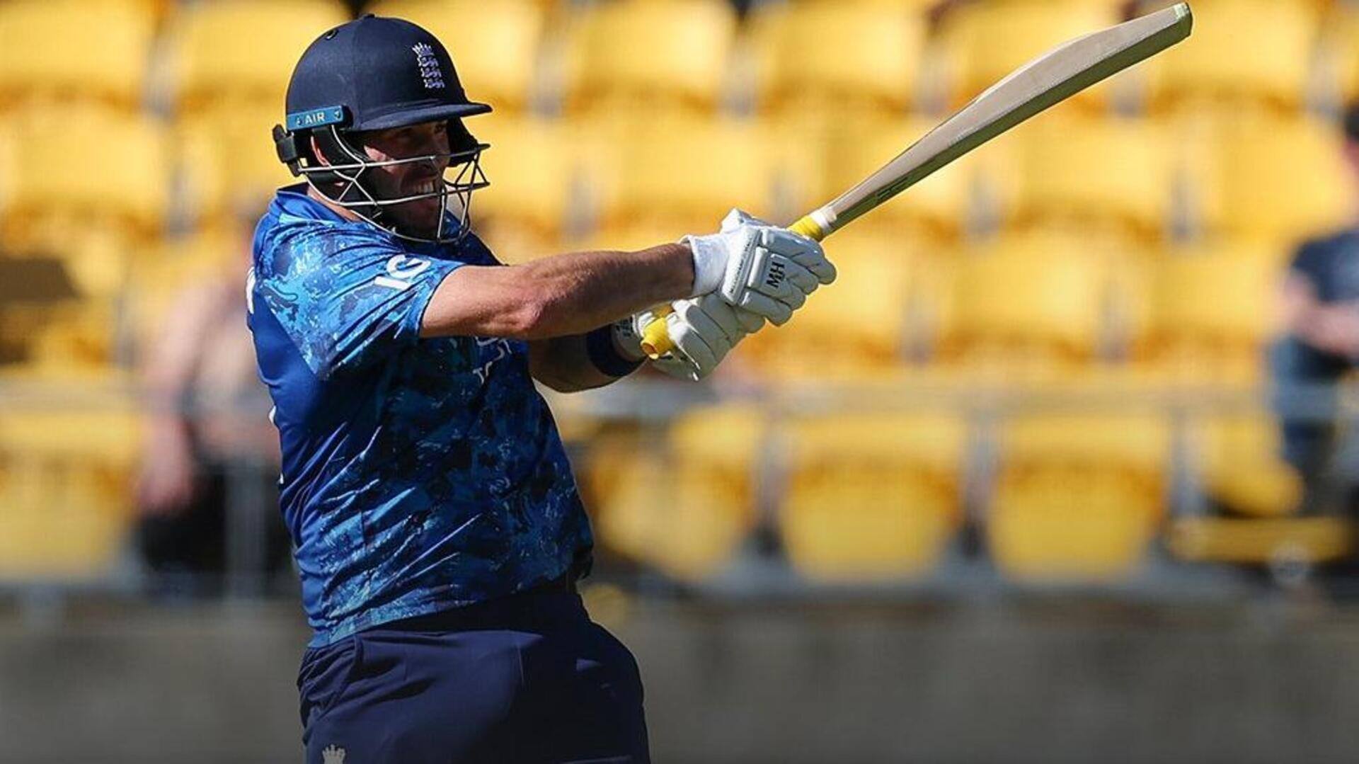 न्यूजीलैंड बनाम इंग्लैंड: जेमी ओवरटन ने जड़ा वनडे करियर का पहला अर्धशतक, जानिए आंकड़े