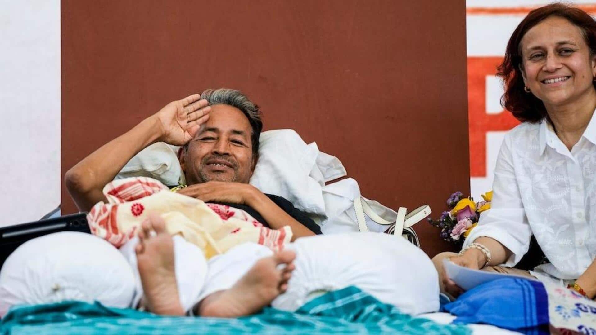 सोनम वांगचुक की अस्पताल प्रशासन से छुट्टी देने की मांग, कहा- संसद मार्च में जाना है