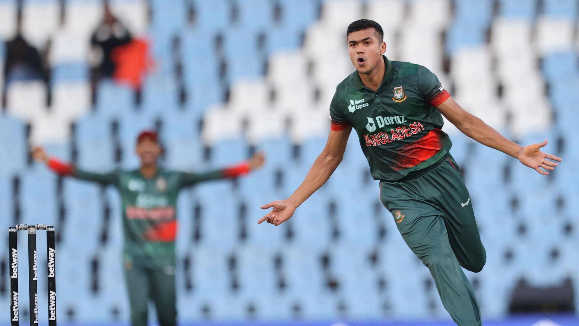 एशिया कप 2023: तस्कीन अहमद ने अफगानिस्तान के खिलाफ झटके 4 विकेट, जानिए उनके आंकड़े 