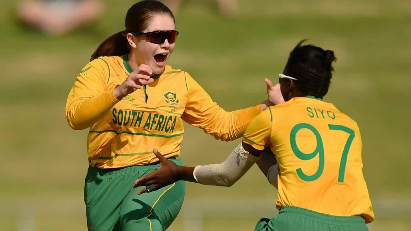 अंडर-19 महिला टी-20 विश्व कप: दक्षिण अफ्रीकी ऑलराउंडर ने हैट्रिक लेकर रचा इतिहास