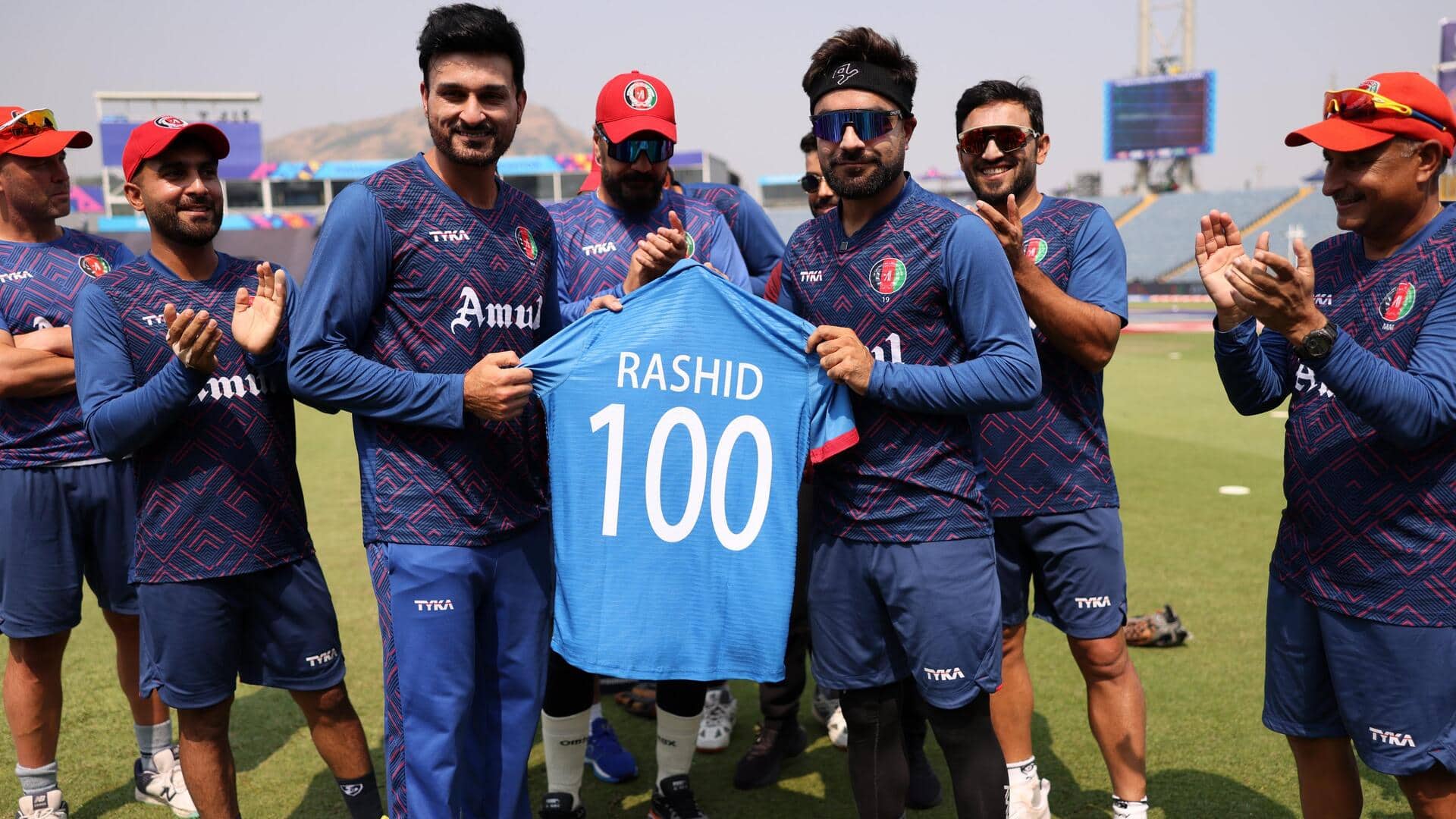 वनडे विश्व कप 2023: राशिद खान खेलने उतरे 100वां मैच, जानिए उनके आंकड़े 