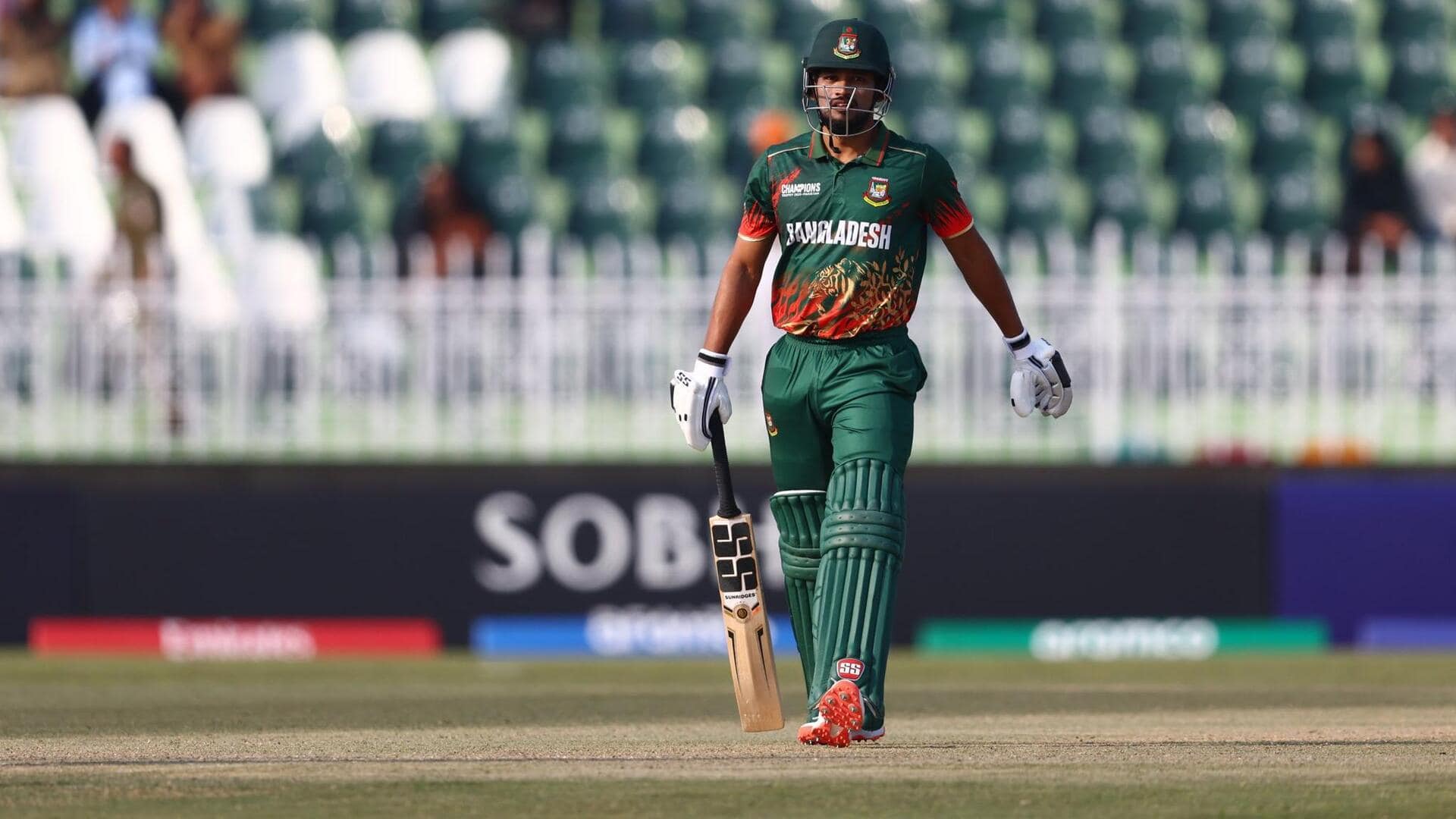 नजमुल हुसैन शांतो ने जड़ा न्यूजीलैंड के खिलाफ अपना पहला वनडे शतक, जानिए उनके आंकड़े 