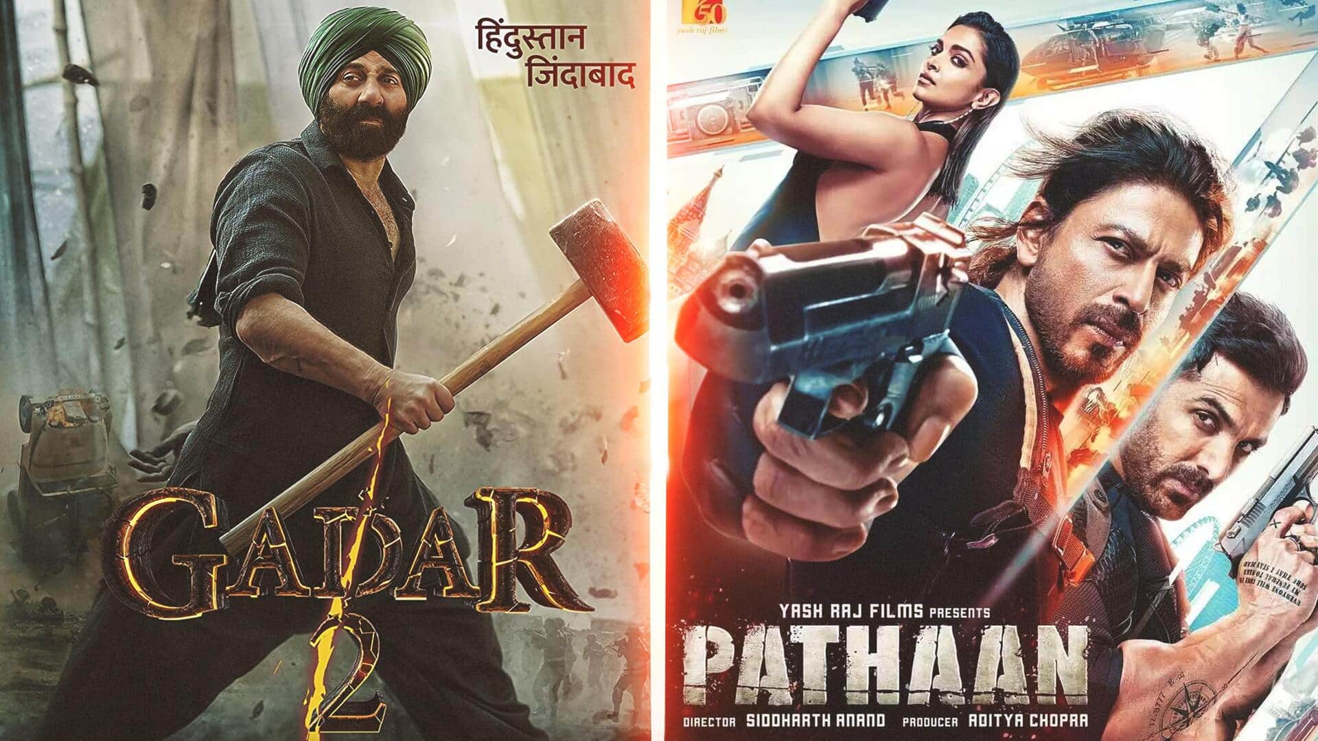#NewsBytesExplainer: 'गदर 2' और 'पठान' में मची है होड़, जानिए दोनों फिल्मों में क्या है समानता