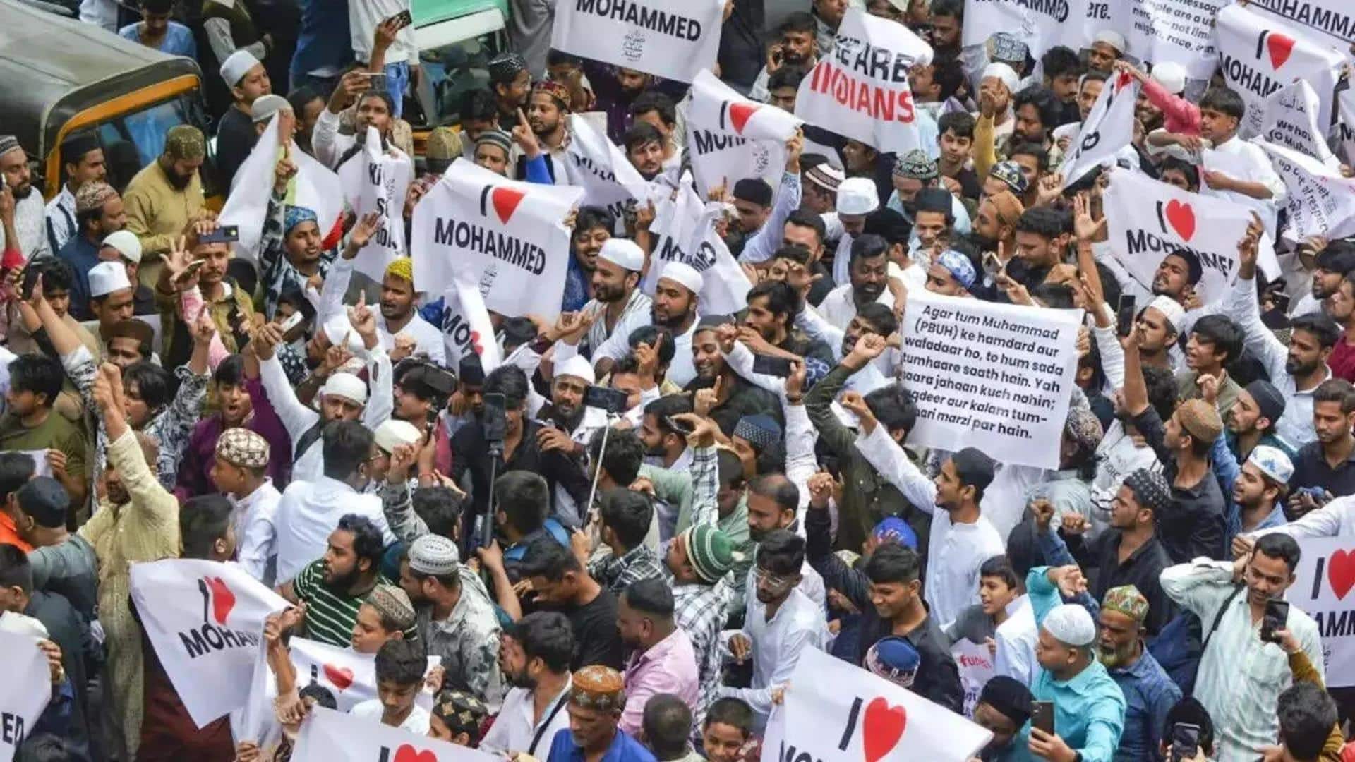 महाराष्ट्र में 'आई लव मुहम्मद' के खिलाफ हिंसक प्रदर्शन, पुलिस ने 30 को हिरासत में लिया