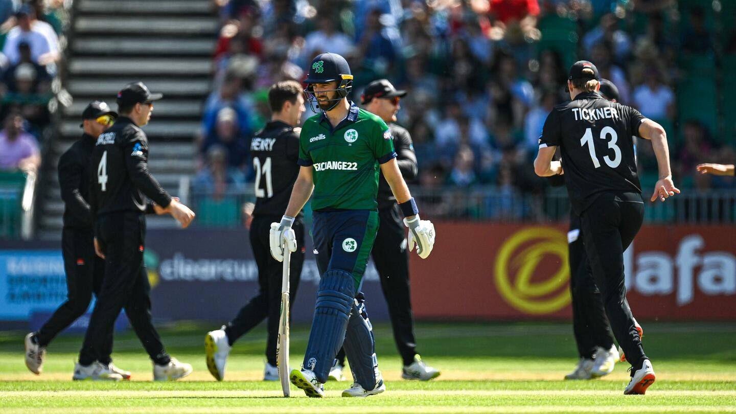 पहले वनडे में न्यूजीलैंड ने आयरलैंड को एक विकेट से हराया, बने ये रिकॉर्ड्स