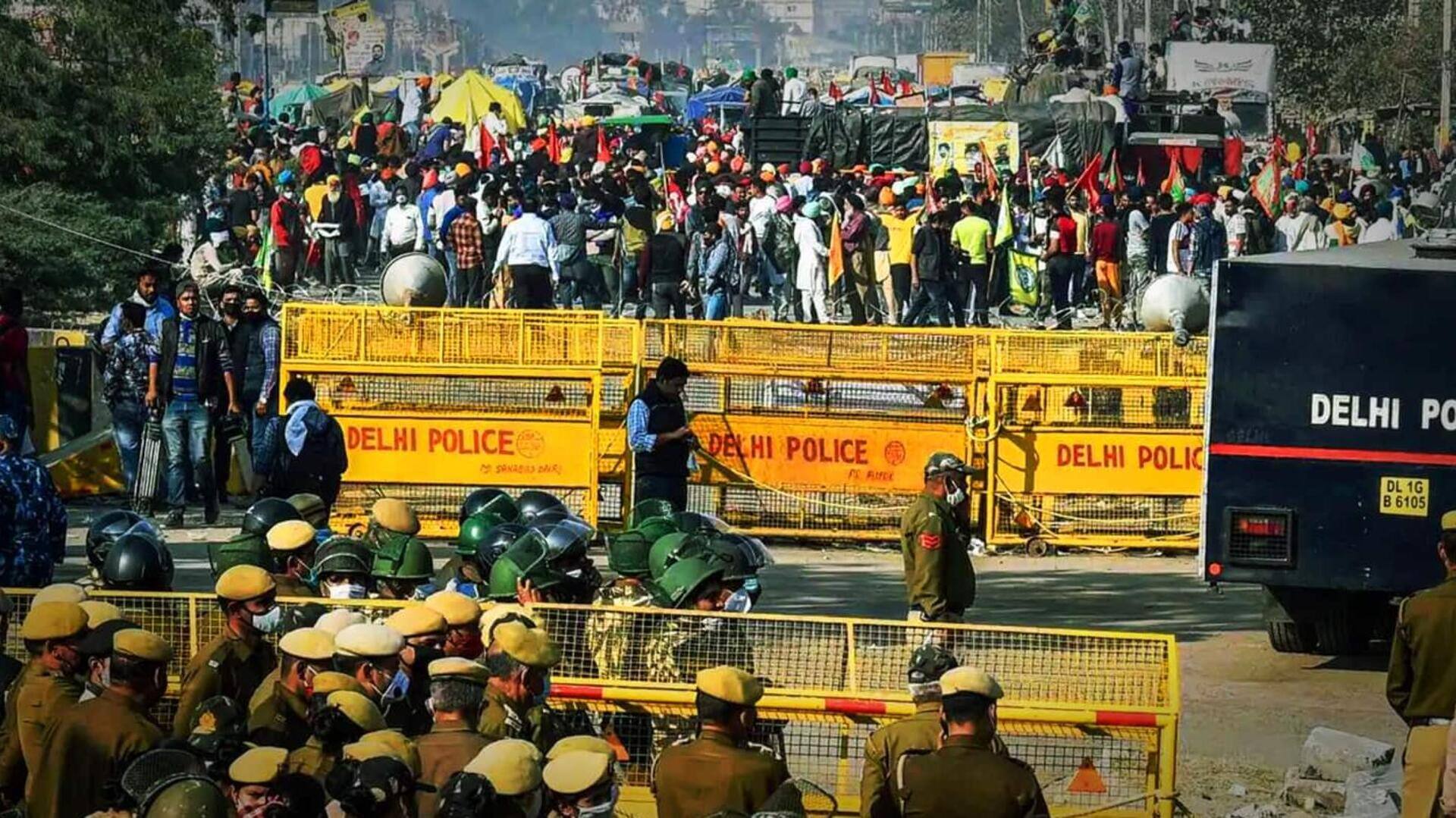 किसान संगठनों का 13 फरवरी को 'दिल्ली मार्च', रोकने के लिए कड़े इंतजाम कर रही पुलिस