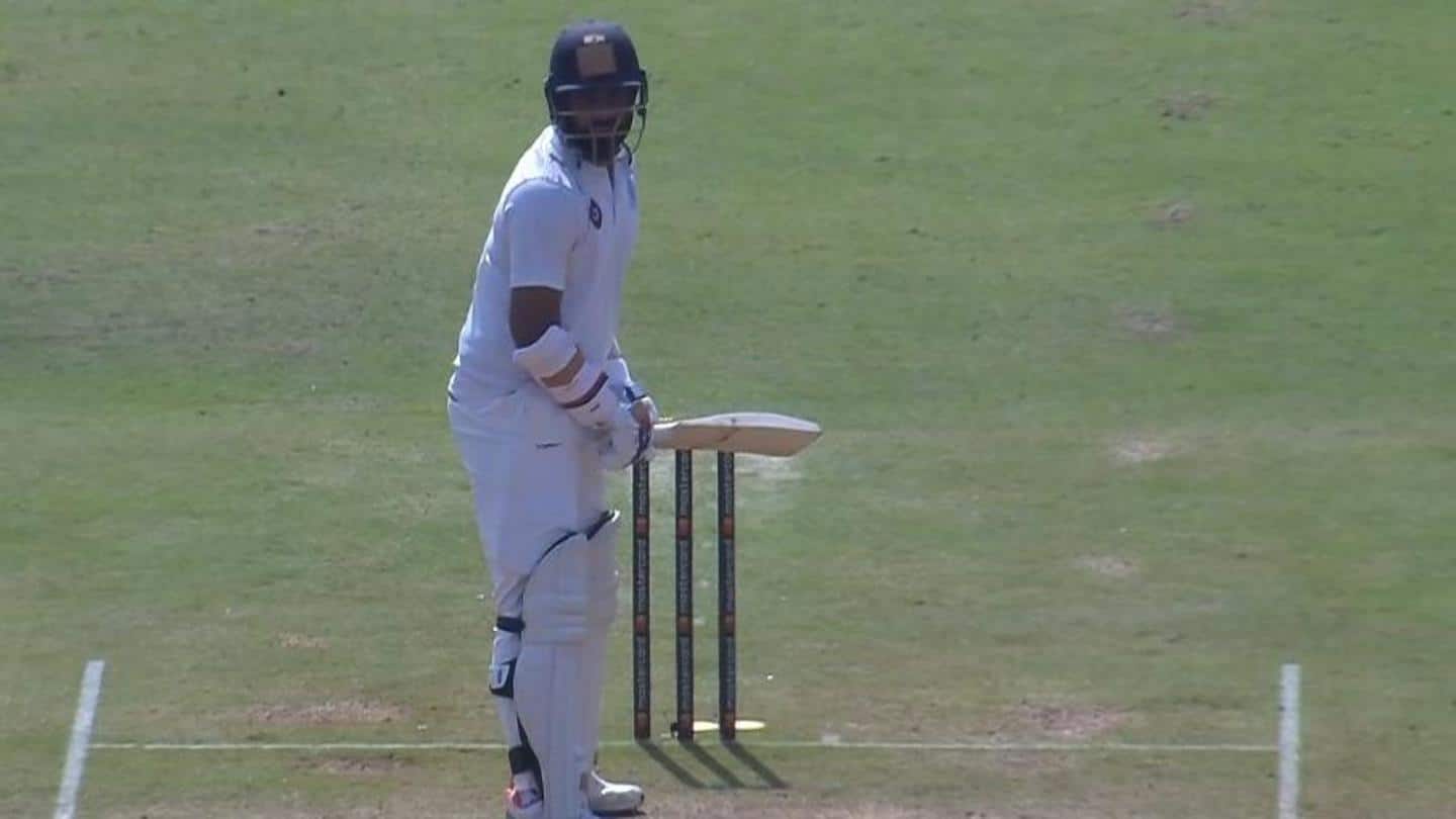 रणजी ट्रॉफी: हनुमा विहारी ने कलाई में फ्रैक्चर के बाद बाएं हाथ से की बल्लेबाजी