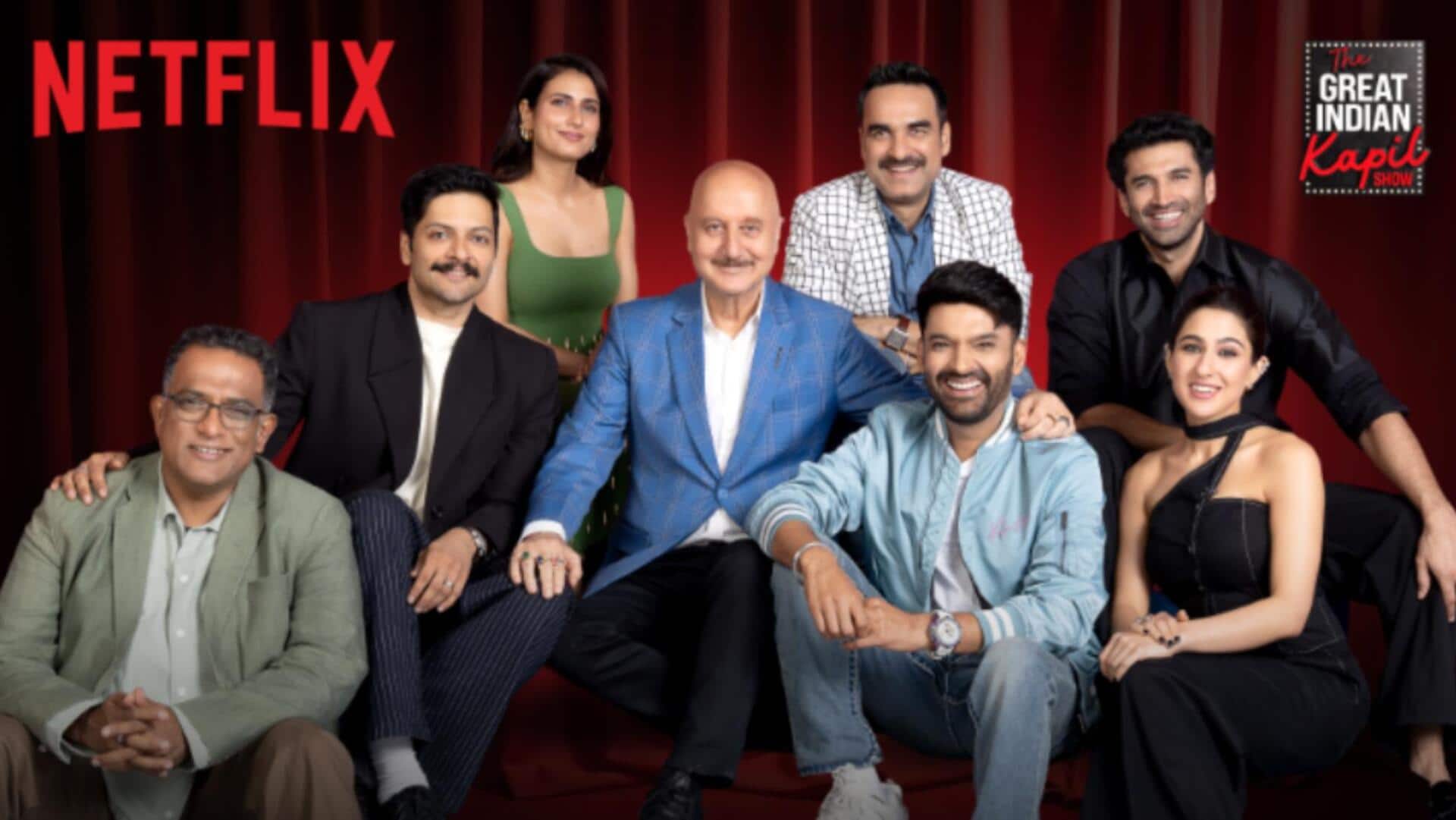 'द ग्रेट इंडियन कपिल शो 3' में नजर आएंगे 'मेट्रो... इन दिनों' के सितारे, देखिए प्रोमो 'द ग्रेट इंडियन कपिल शो 3' में नजर आएंगे 'मेट्रो... इन दिनों' के सितारे, देखिए प्रोमो