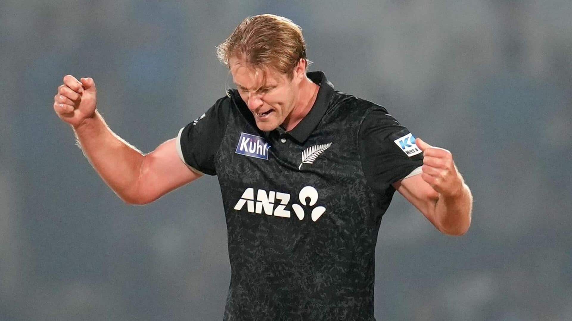 काइल जैमीसन ने पहली बार वनडे क्रिकेट में लिया 4 विकेट हॉल, जानिए उनके आंकड़े 