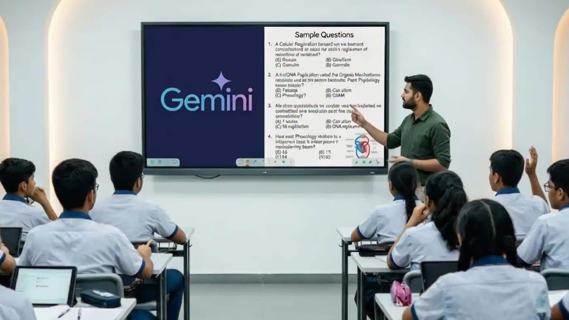 जेमिनी AI पर NEET मॉक टेस्ट मुफ्त में कैसे दें?