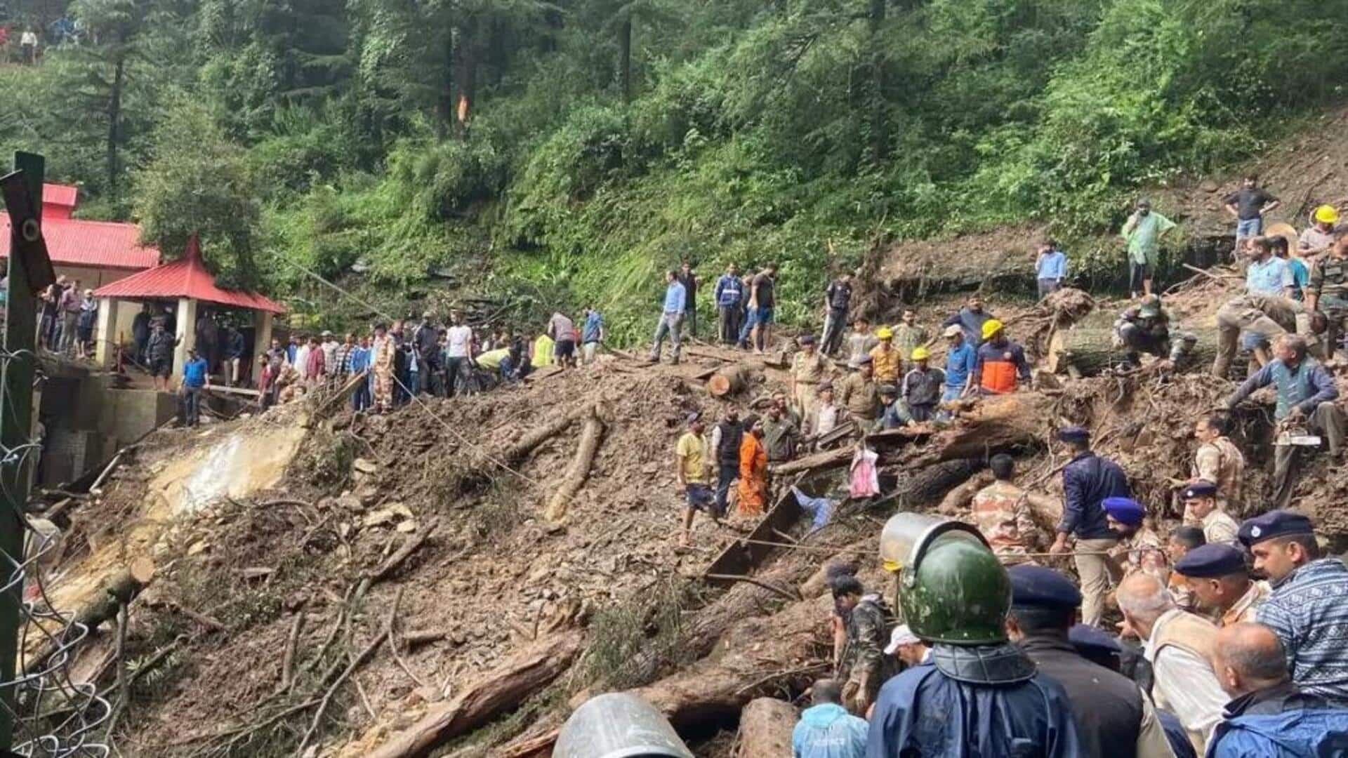हिमाचल प्रदेश: शिमला में होटल हिमलैंड के पास भूस्खलन का खतरा, इमारत को खाली कराया गया
