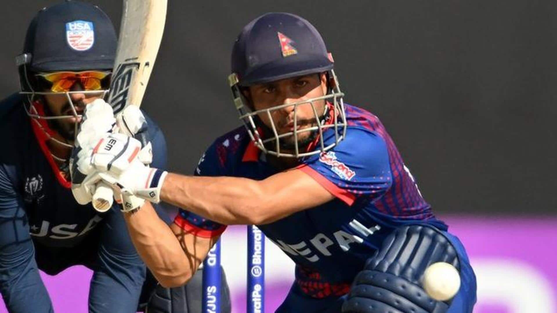 नेपाल बनाम USA: भीम शर्की ने खेली वनडे करियर की सर्वश्रेष्ठ पारी, लगाया तीसरा अर्धशतक