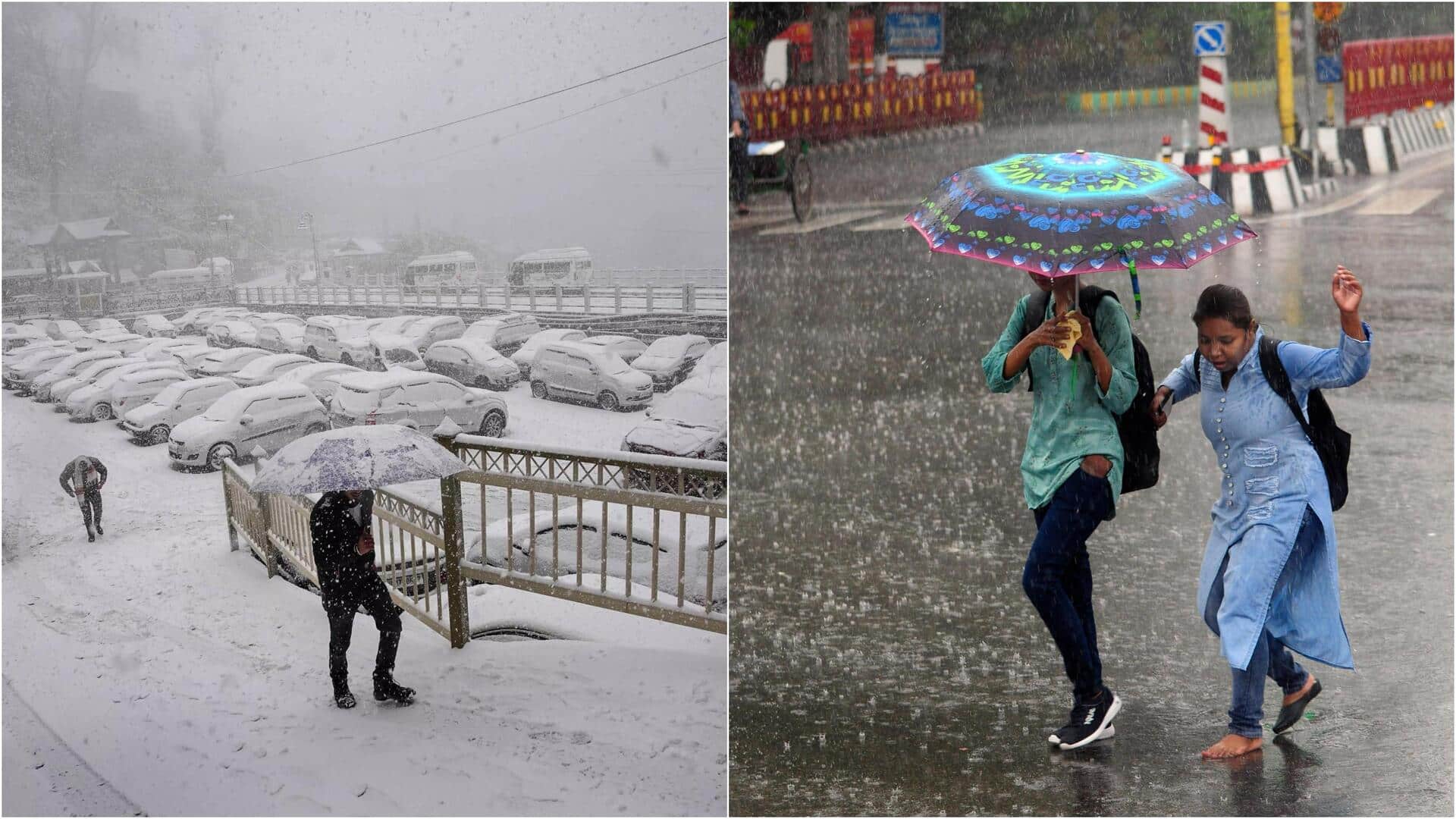 इन राज्यों में अलगे 4 दिन बारिश का अलर्ट, बर्फबारी भी बरपाएगी कहर