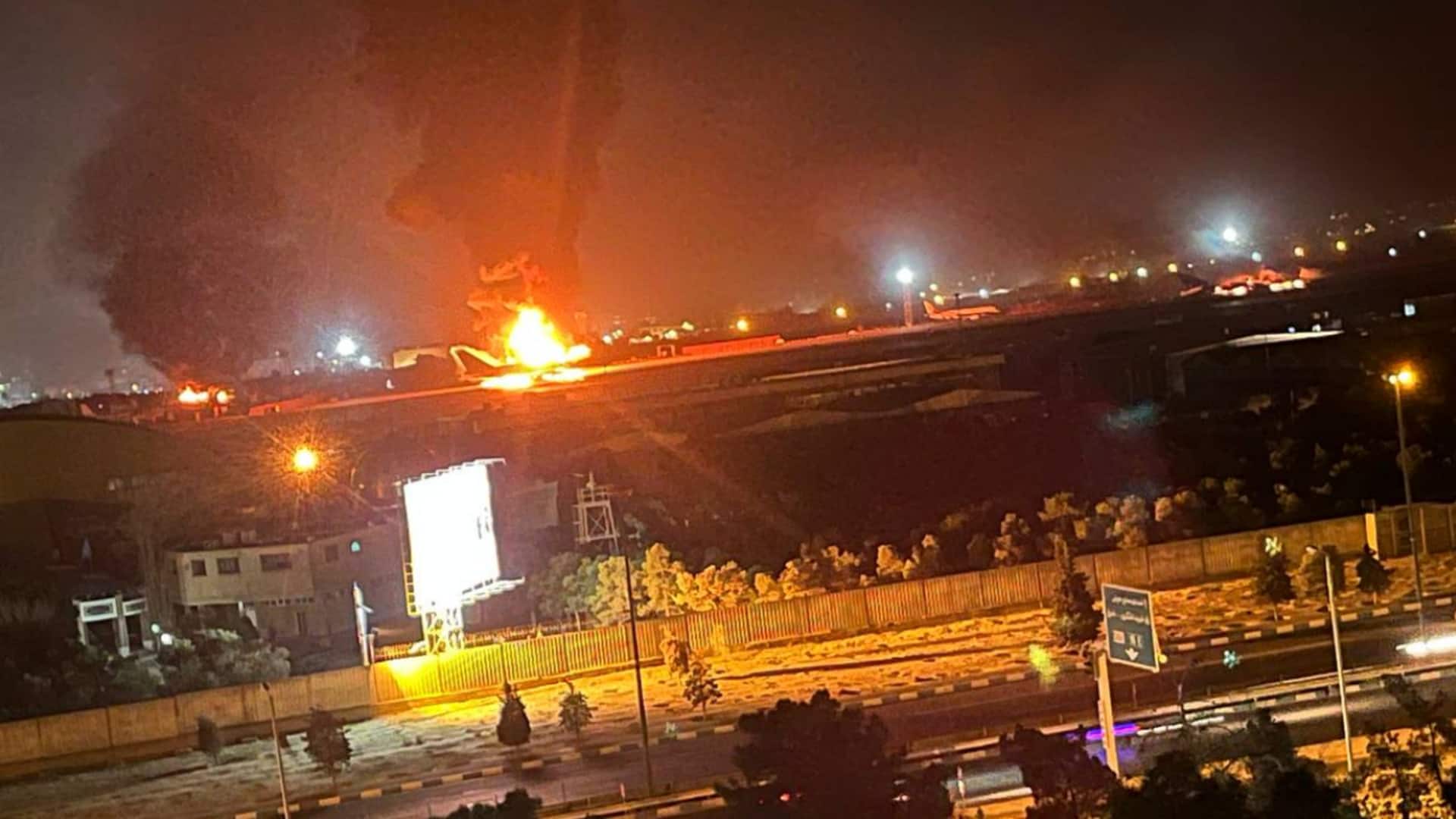 ईरान के मेहराबाद हवाई अड्डे पर धमाके, अमेरिका बोला- आज रात सबसे भीषण हमला करेंगे