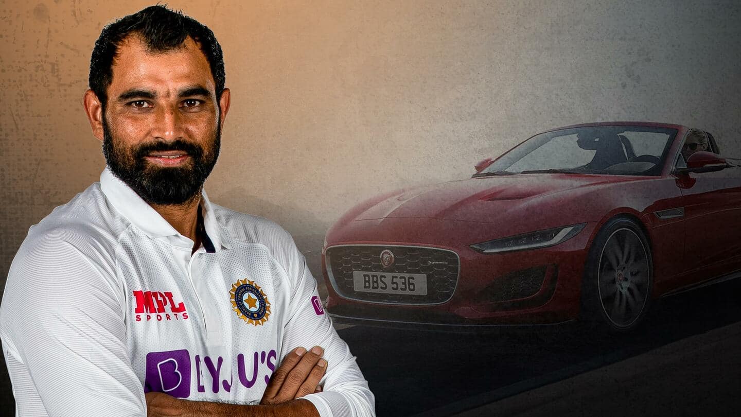 भारतीय तेज गेंदबाज मोहम्मद शमी ने खरीदी नई जगुआर F-टाइप, कीमत एक करोड़ रुपये
