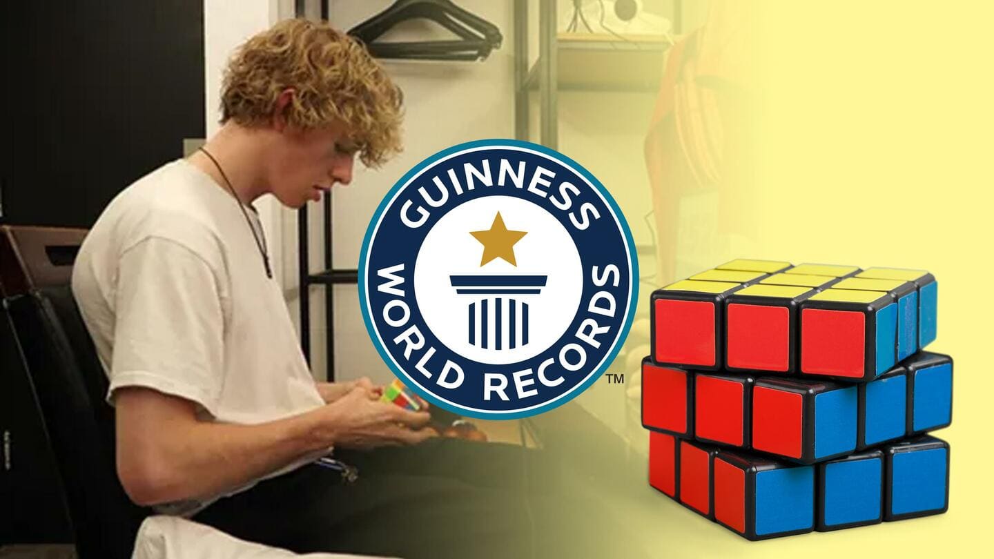 ब्रिटेन: 20 वर्षीय युवक ने 24 घंटे में हल किए 6,931 रुबिक क्यूब, बनाया गिनीज रिकॉर्ड