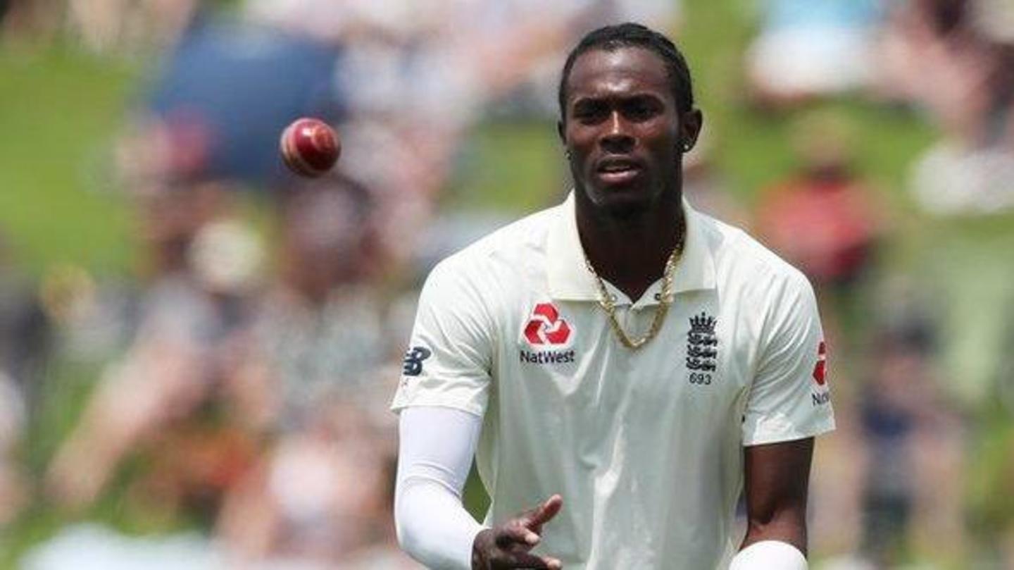 इंग्लैंड को लगा झटका, न्यूजीलैंड के खिलाफ टेस्ट सीरीज से बाहर हुए चोटिल जोफ्रा आर्चर