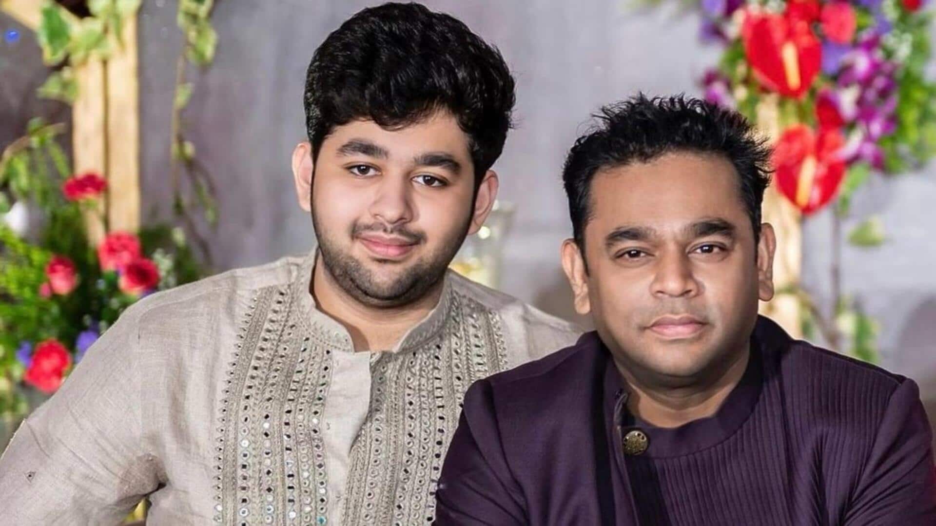संगीतकार एआर रहमान के बेटे की कार सड़क पर टकराई, बाल-बाल बचे एआर अमीन