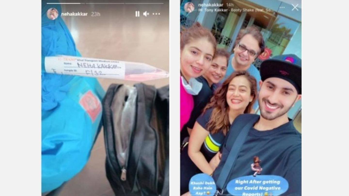 नेहा ने सोशल मीडिया पर दिखाई अपनी कोरोना रिपोर्ट नेहा ने सोशल मीडिया पर दिखाई अपनी कोरोना रिपोर्ट