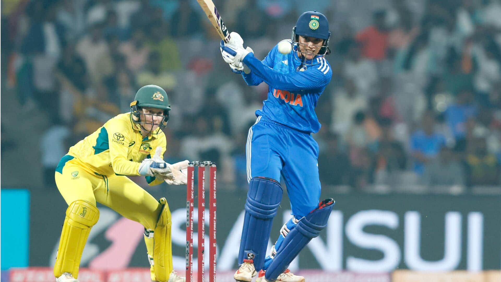 महिला क्रिकेट, भारत बनाम ऑस्ट्रेलिया: स्मृति मंधाना ने जड़ा 23वां टी-20 अंतरराष्ट्रीय अर्धशतक, जानिए आंकड़े