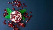 Fresh summer salad with pomegranate and fennel