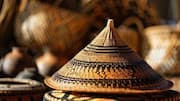 Mokorotlo: A traditional straw hat trending in decor