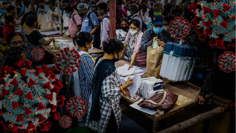 Seventh phase of West Bengal polls underway amid coronavirus spike Seventh phase of West Bengal polls underway amid coronavirus spike