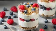 Make this berry almond parfait in just 5 minutes 