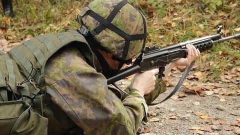 Soldier injured by Pakistan sniper firing along LoC in J&K Soldier injured by Pakistan sniper firing along LoC in J&K