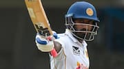 Lahiru Udara slams his maiden Test hundred versus West Indies