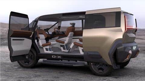 The D:X concept is loosely based on the Delica minivan