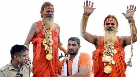Kanwar Yatra: 'Golden Baba' back with gold, more fancy cars Kanwar Yatra: 'Golden Baba' back with gold, more fancy cars