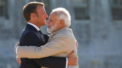 In France, PM Modi talks about friendship between both nations In France, PM Modi talks about friendship between both nations