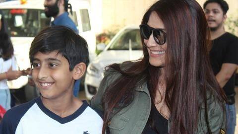 In battle against cancer, Sonali Bendre's son gives her strength In battle against cancer, Sonali Bendre's son gives her strength