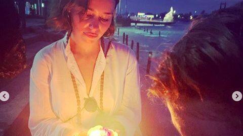 They also participated in the Ganga aarti: Source They also participated in the Ganga aarti: Source