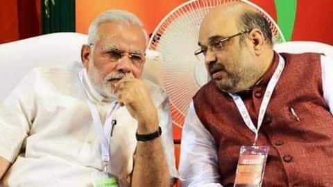 PM Modi, Amit Shah effigies burned in JNU PM Modi, Amit Shah effigies burned in JNU