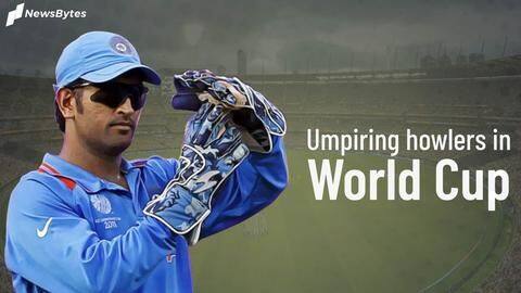 Previous instances of umpiring howlers in Cricket World Cup Previous instances of umpiring howlers in Cricket World Cup