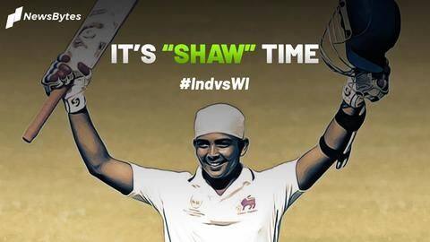 Incredible Prithvi Shaw scores ton in debut Test match Incredible Prithvi Shaw scores ton in debut Test match