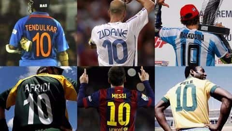number 10 jersey players