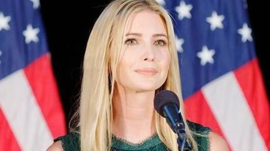 Ivanka joins dad Trump at the White House