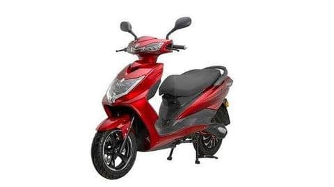 The scooters have 12-inch wheels and a side stand indicator