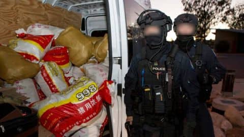 Australia seizes record 1.2-tons of meth worth Rs. 5,000cr Australia seizes record 1.2-tons of meth worth Rs. 5,000cr