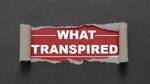 What happened?