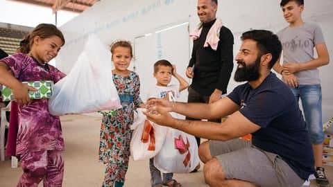 Sikh NGO is bringing Eid cheer to thousands of Syrian-refugees Sikh NGO is bringing Eid cheer to thousands of Syrian-refugees